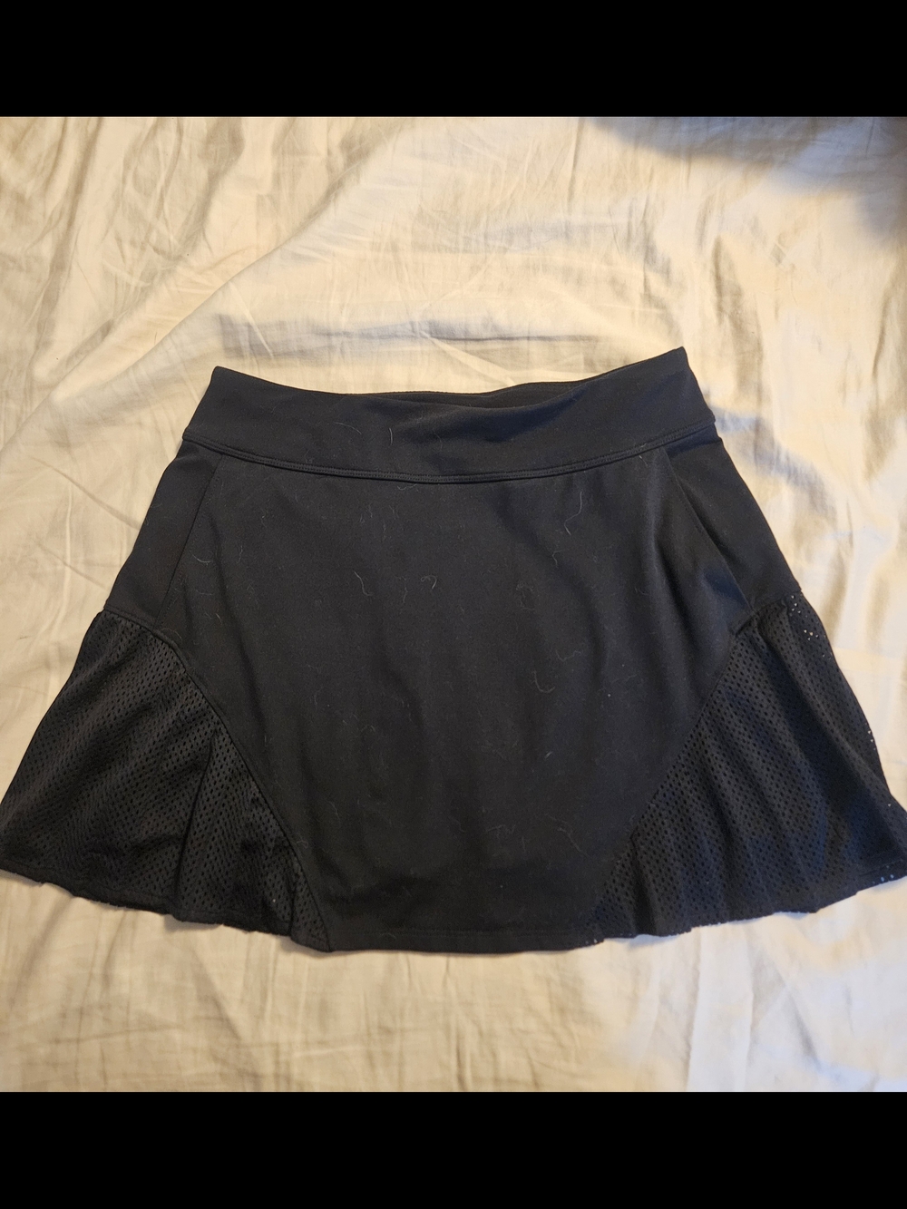 Under Armour Black Skater Tennis Skirt with Mesh Panels